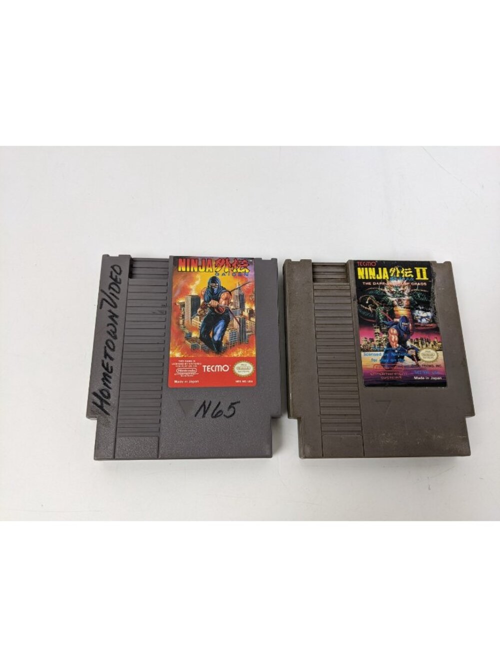 Ninja Gaiden 1 and 2 Game Lot  (Nintendo Entertainment System, 1989) - Tested